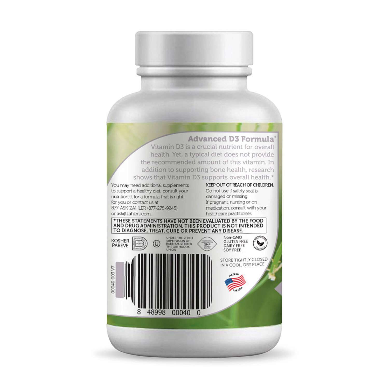 Vitamin D3 3000 IU - 250 Softgels (250 Servings)